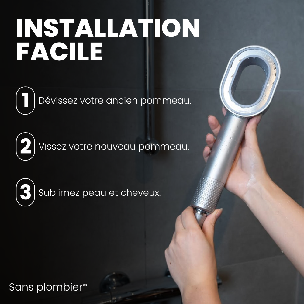 Pommeau de douche filtrant