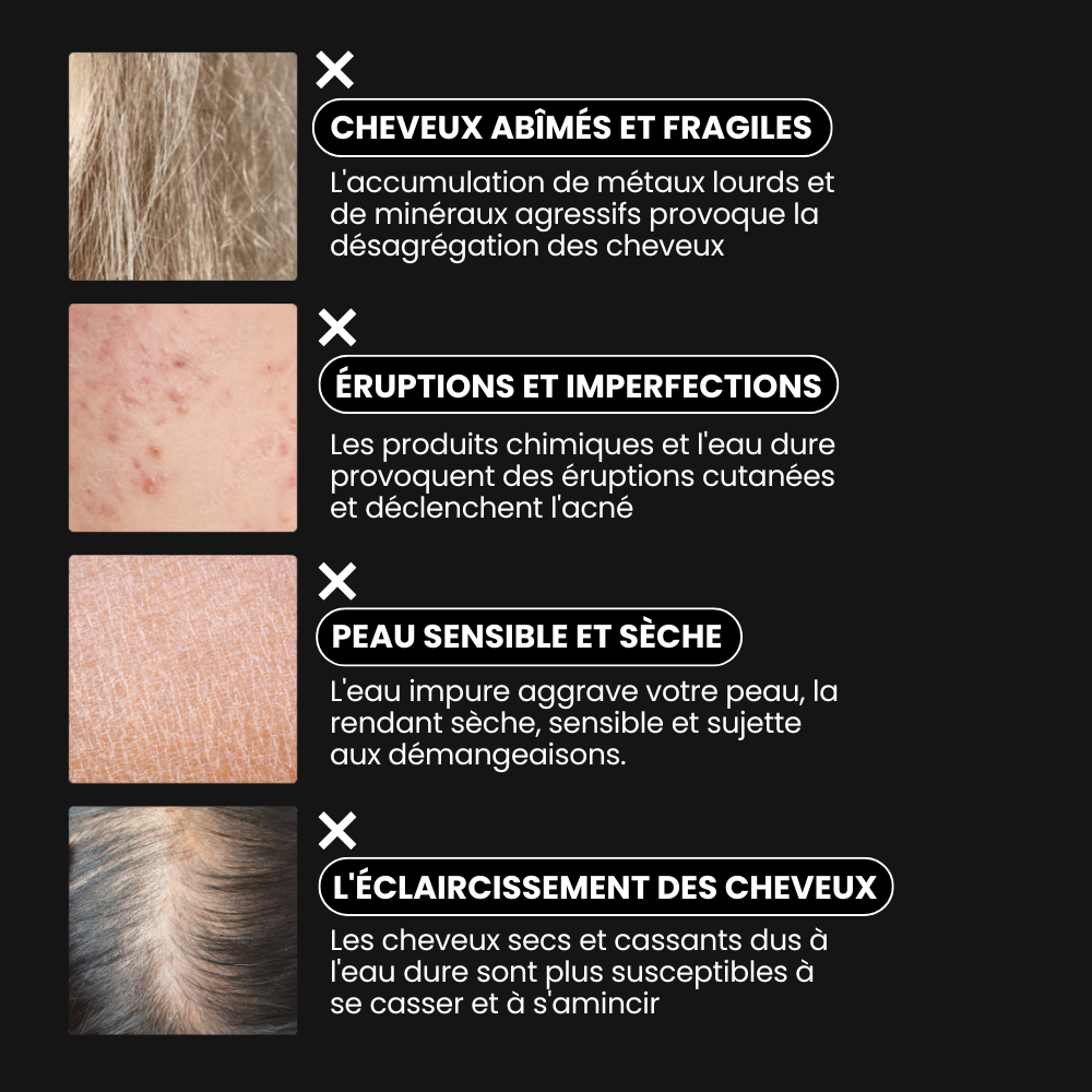 Pommeau de douche filtrant